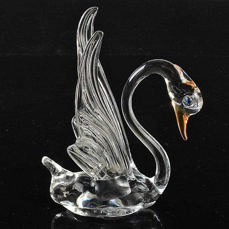 Baccarat　バカラ　クリスタルガラス　白鳥　スワン　置物　V　R6982