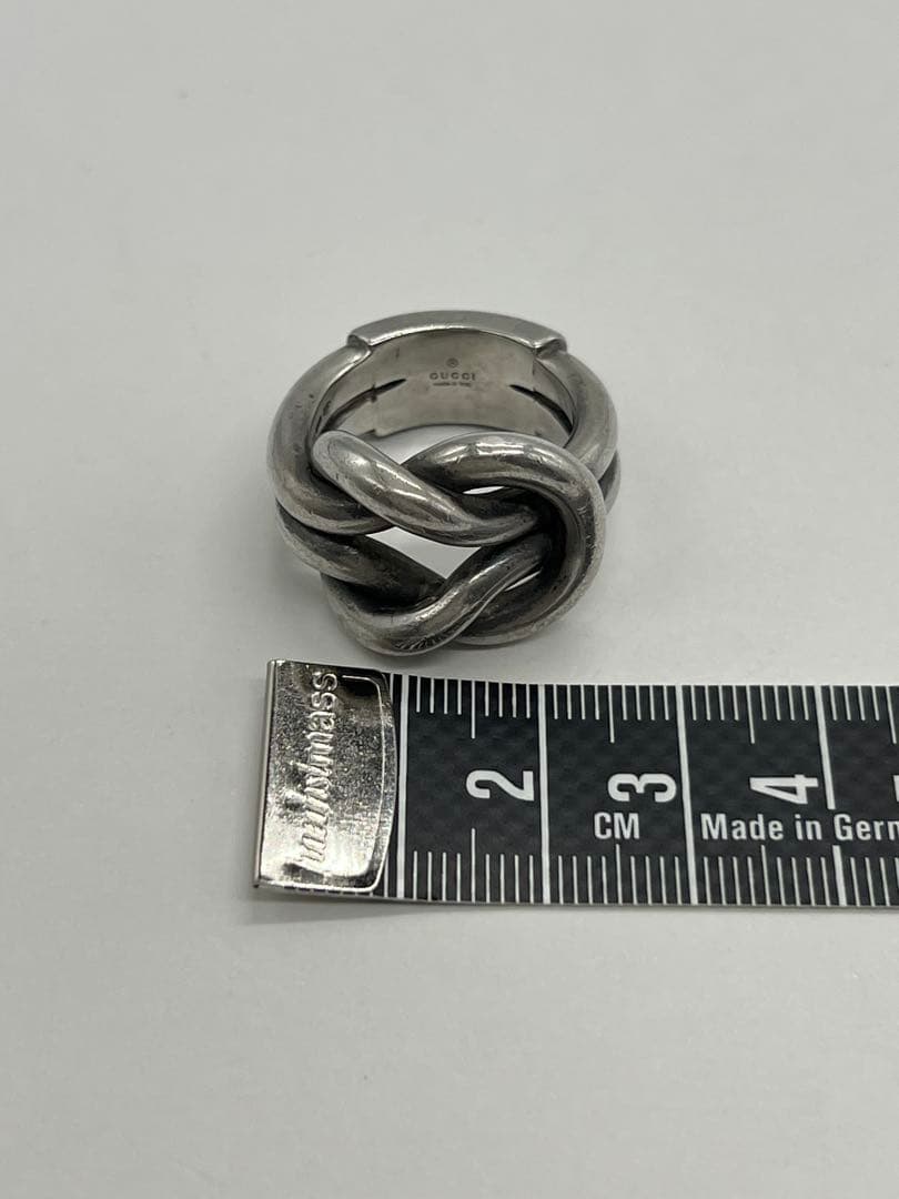 ぶたっこ グッチ GUCCI ノット リング 表記サイズ19 SV925