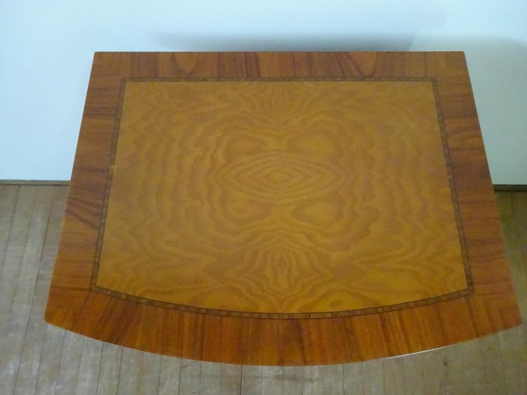 ふくろうイタリア製　ナイトテーブル　ランプ台　花台　象嵌　　美品