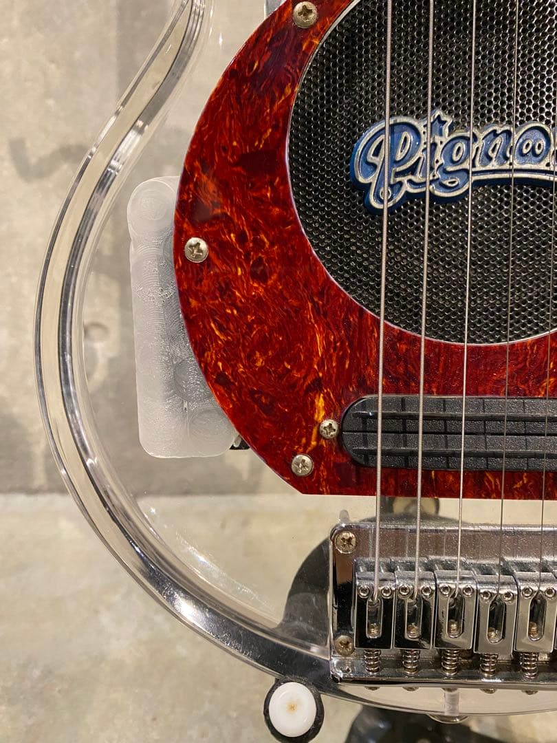 極美品 Pignose ピグノーズエレキミニギター PGG スケルトン アクリル