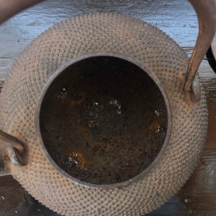 龍文堂　小霰　小あられ　鉄瓶