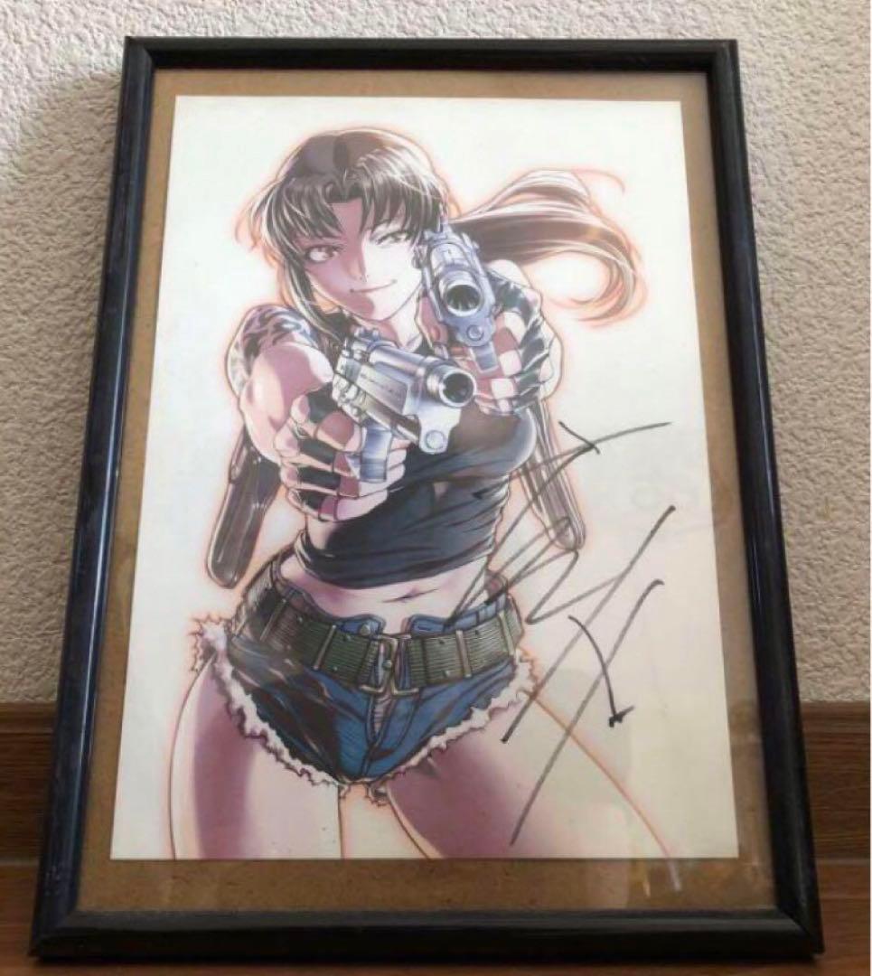 超レア品(非売品) ブラックラグーン　レヴィ　直筆サイン入り複製原画