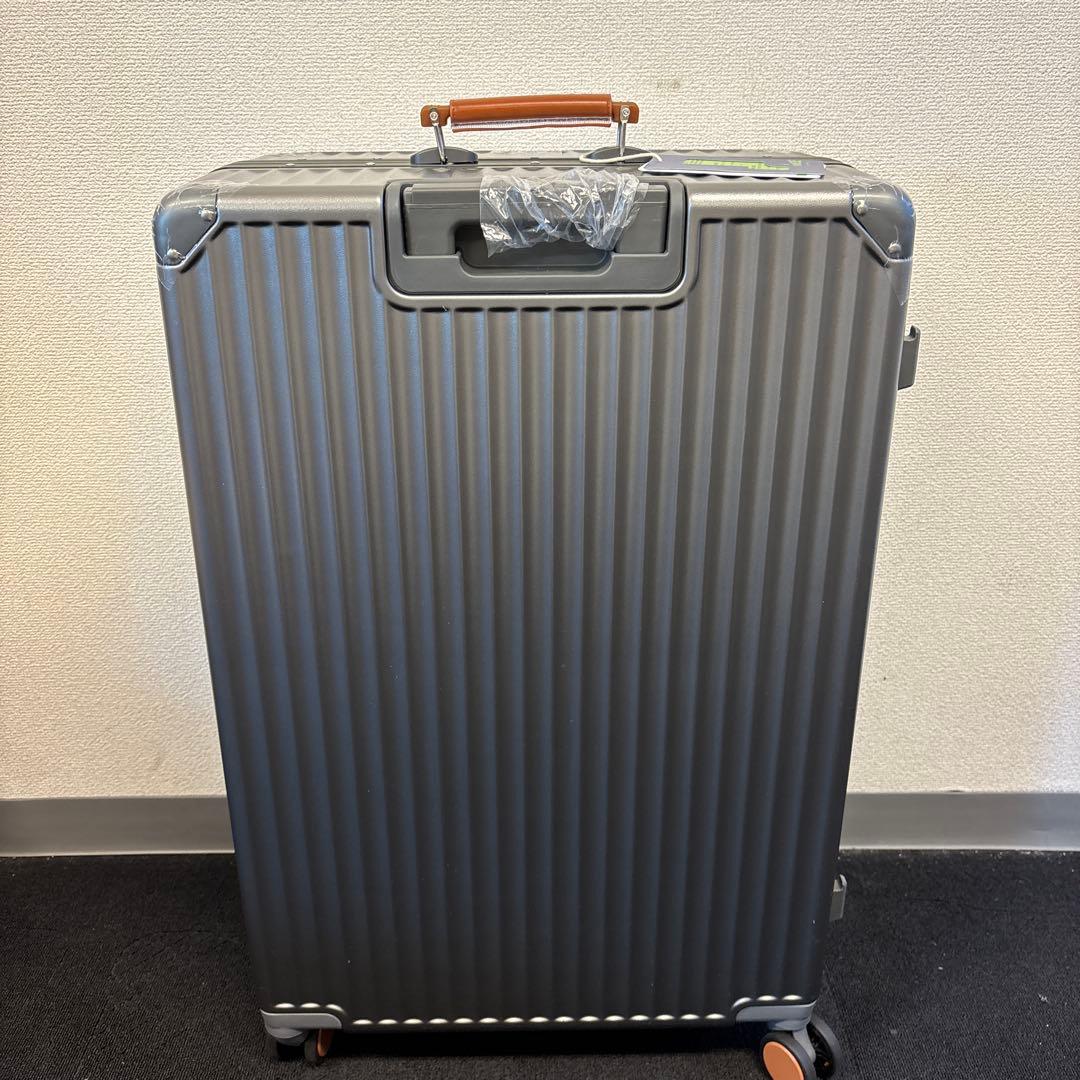 Yuweijie メタルグレー　スーツケース　大容量