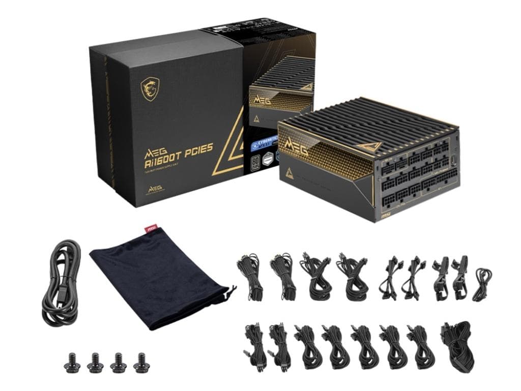 MSI MEG Ai1600T PCIE5 1600W ATX電源 PSU