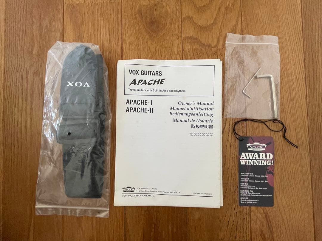 VOXアパッチAPACHE-2アンプ内蔵リズムボックス付エレキギター黒ファントム