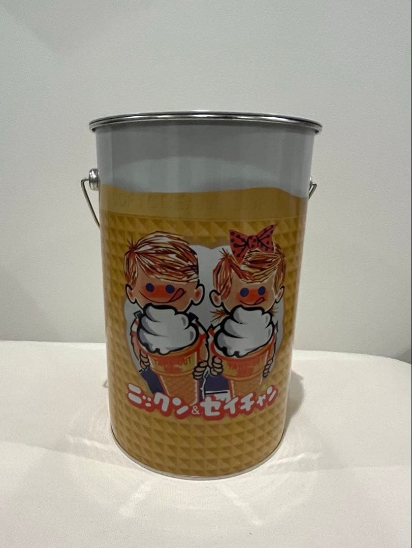 【未使用】ニックン&セイチャン 非売品 キャラクター缶 nissei 貯金箱