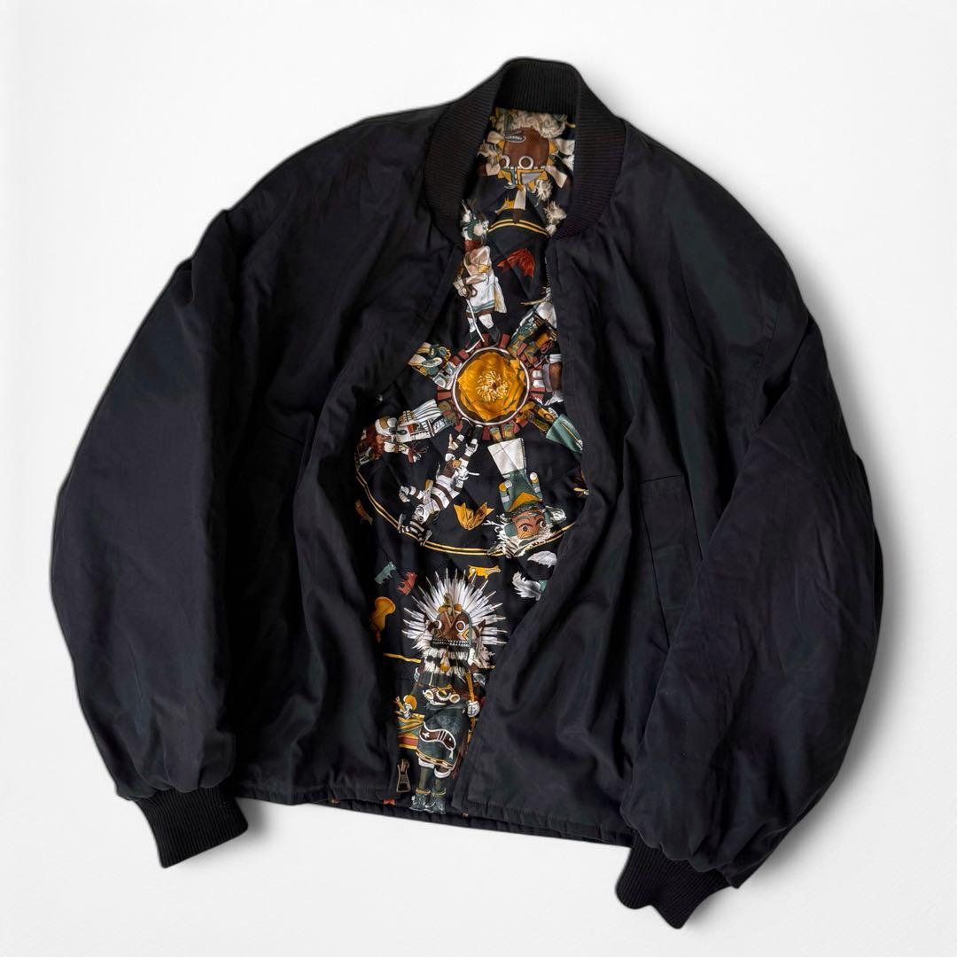 HERMES Kachinas バンダナ 総柄 シルク ボンバー ブルゾン