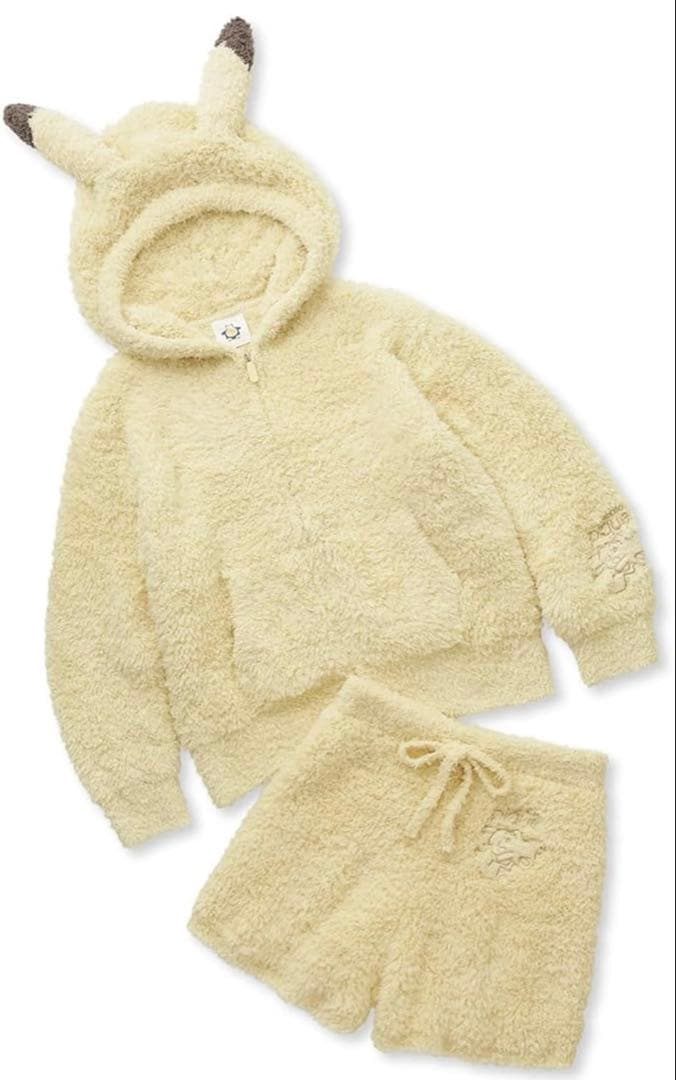 【新品未使用】ジェラピケ ポケモンスリープ ピカチュウパーカー＆ショートパンツ