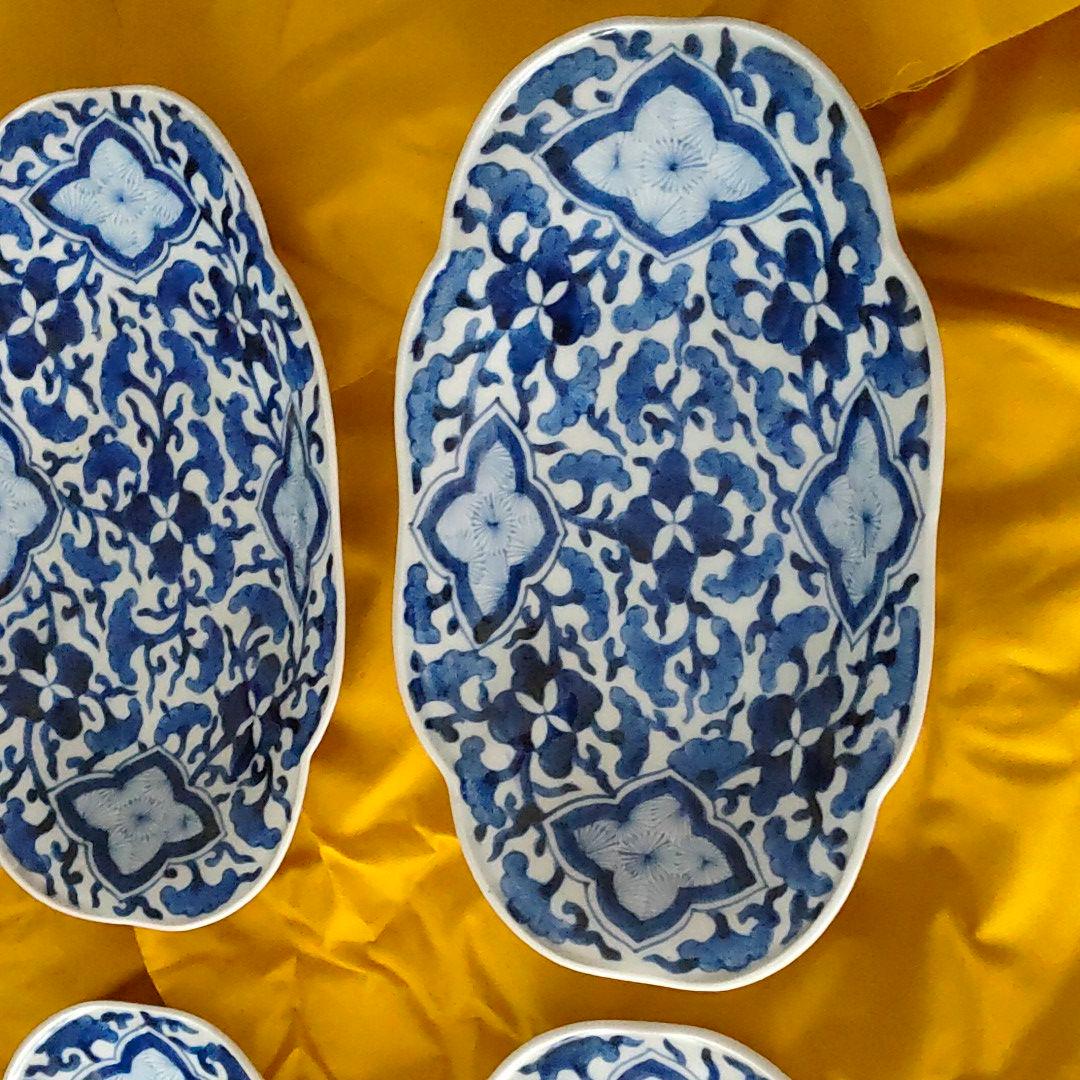 木瓜形焼物皿　６枚組