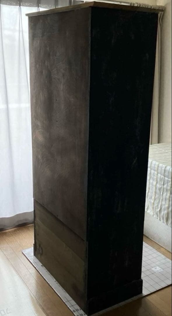 フランス アンティーク シェルフ ウッドラック キャビネット インダストリアル