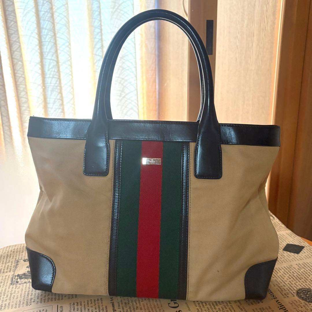 GUCCI シェリーライン　ボストンバッグ　ハンドバッグ　トートバッグ