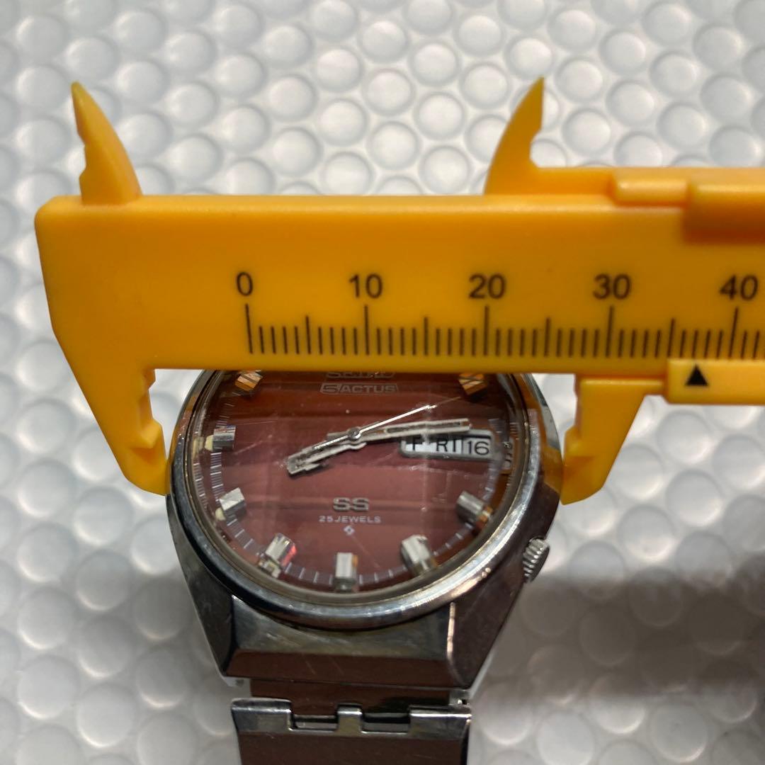 セイコー　5 アクタス　自動巻き　6106 カットガラス