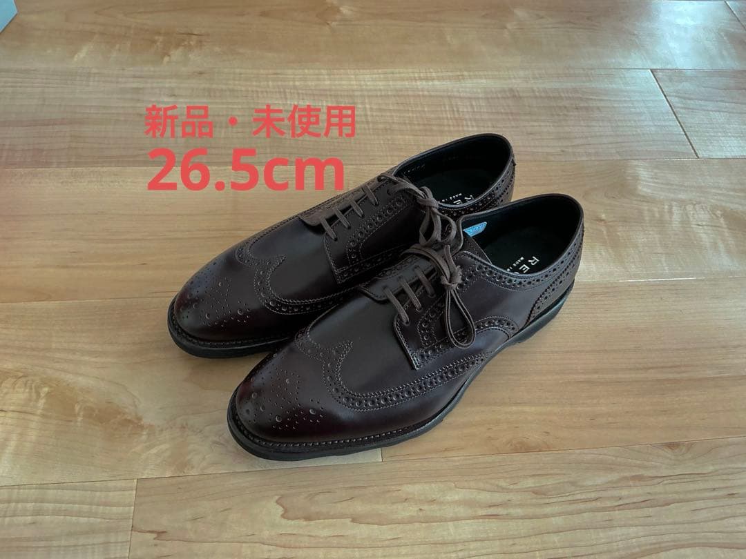 REGAL 15EL 26.5cm ダークブラウン レザーウィングチップシューズ