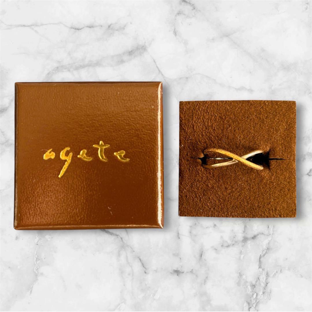 値下げ中！agete/アガット　シルバー／K10リング★11号