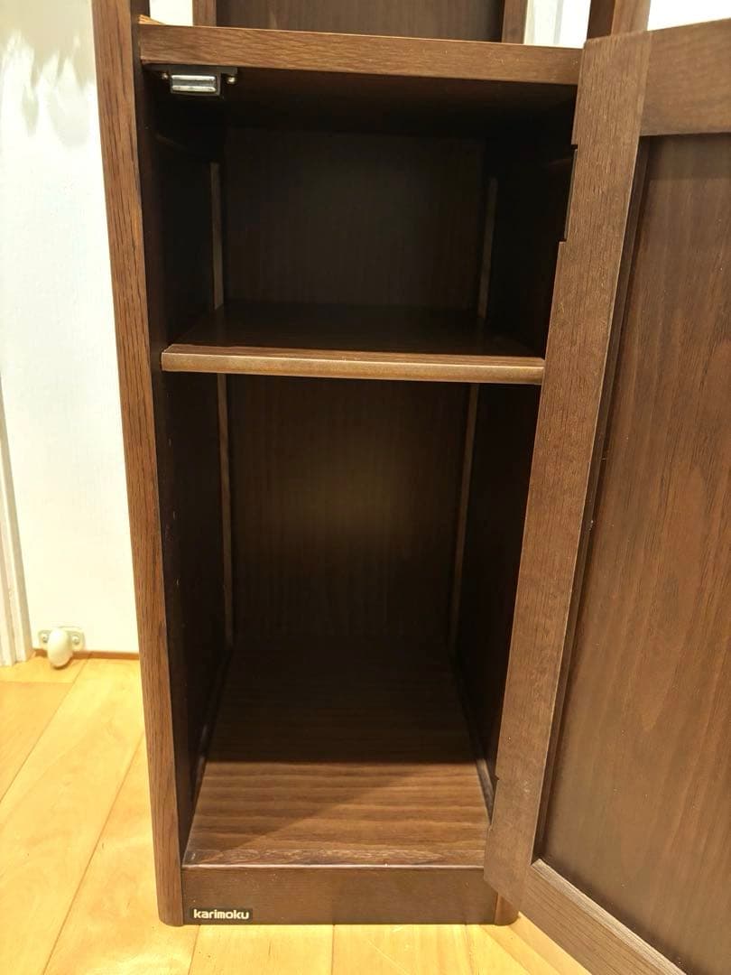 karimoku カリモク　木製 収納家具 ブラウン　アンティーク　レトロ