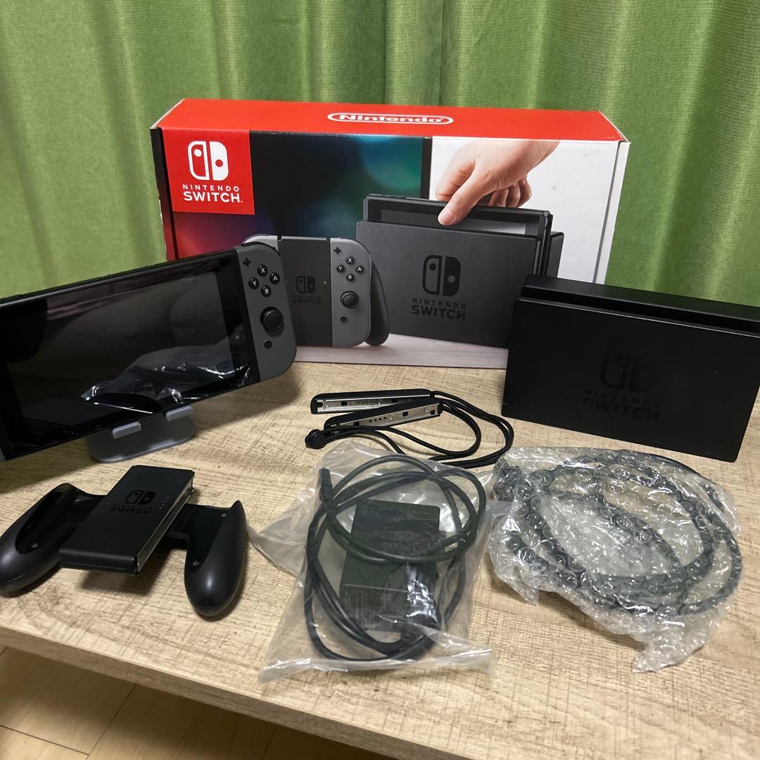 Nintendo Switch 本体グレー付属品完備 SDカード64GB付き