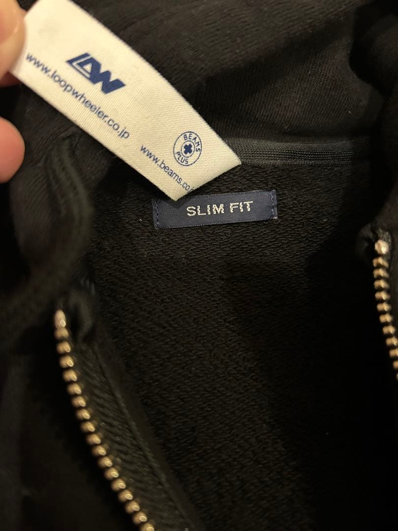 Loopwheeler × BEAMS 別注 スリムフィット パーカー 日本製