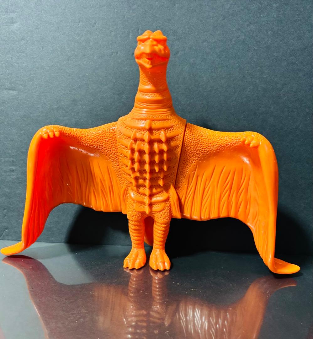 激レア マルサン 非売品 ラドン テストショット未塗装 橙色 高さ約22cm