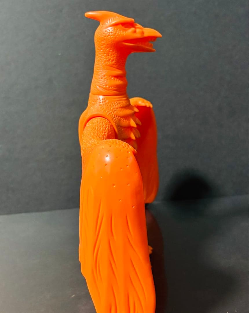 激レア マルサン 非売品 ラドン テストショット未塗装 橙色 高さ約22cm