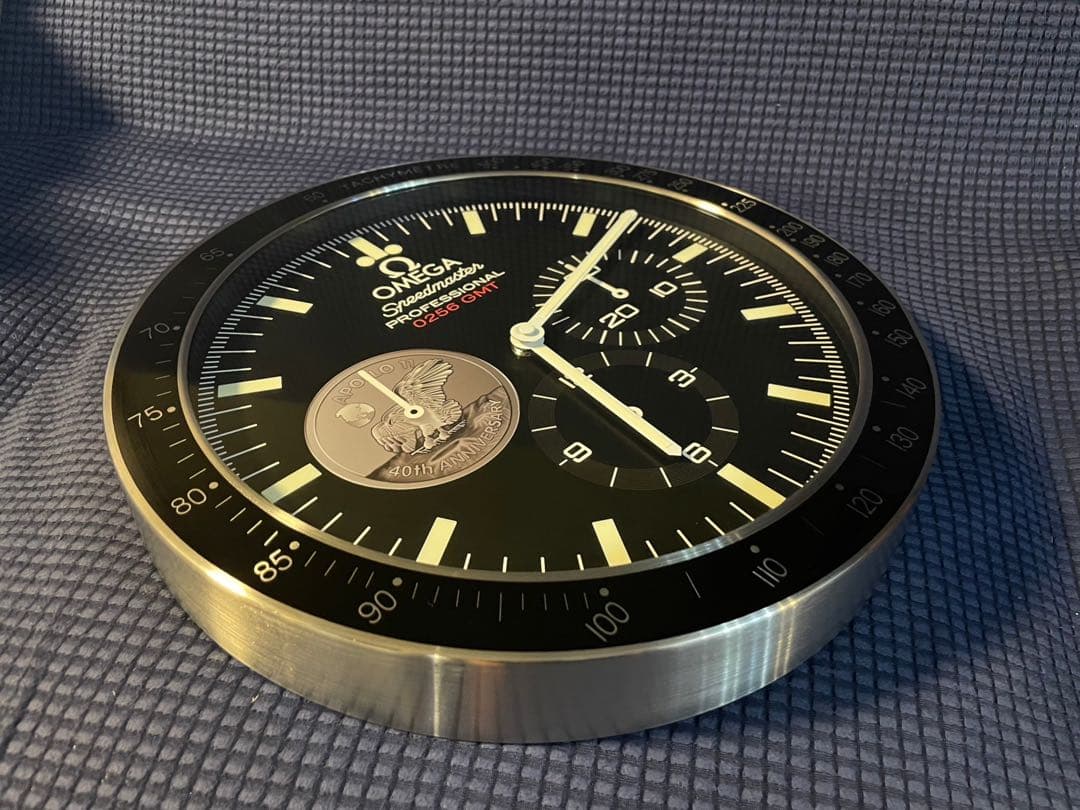 ★nonmi★壁掛け時計オメガスピードマスターアポロ11号40周年モチーフ