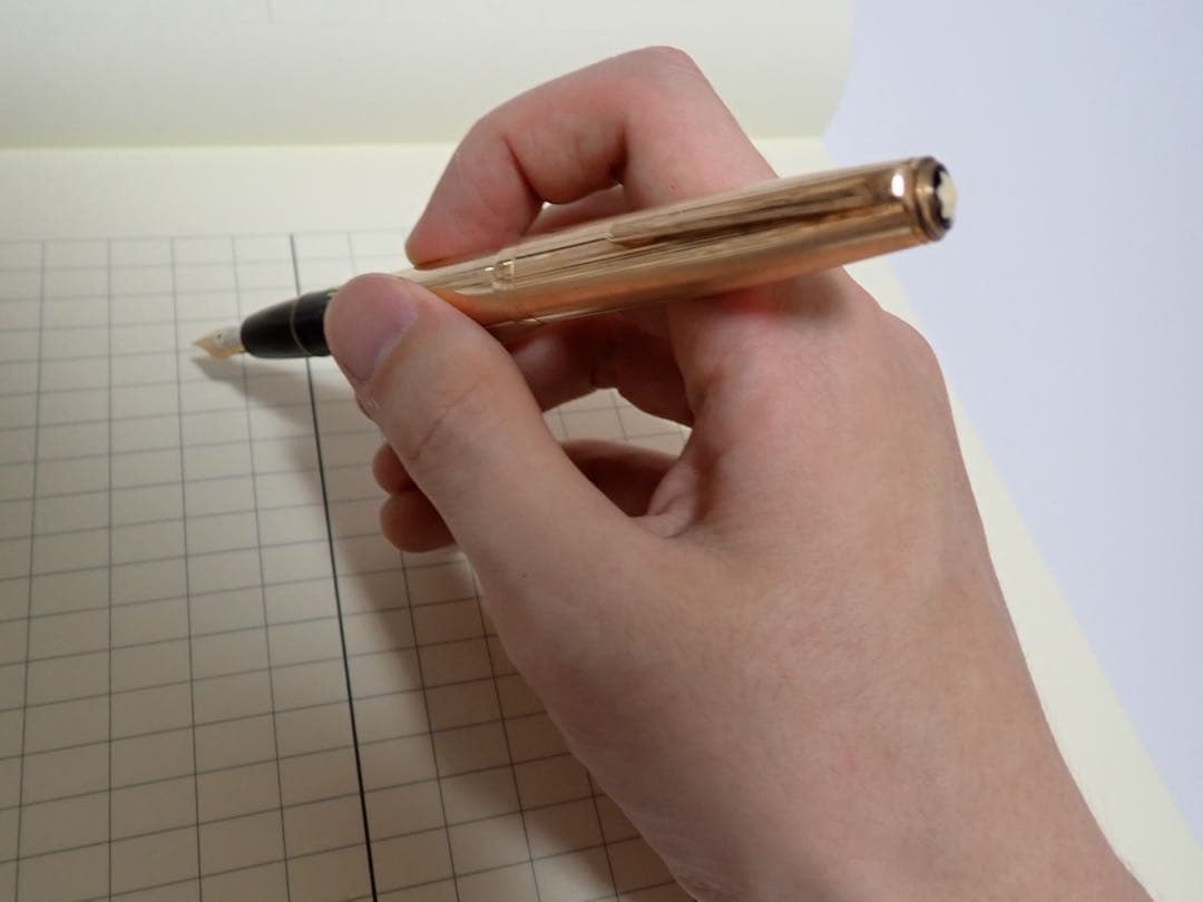 モンブラン｜#744｜ピンストライプゴールド｜吸入方式｜ヴィンテージ｜万年筆