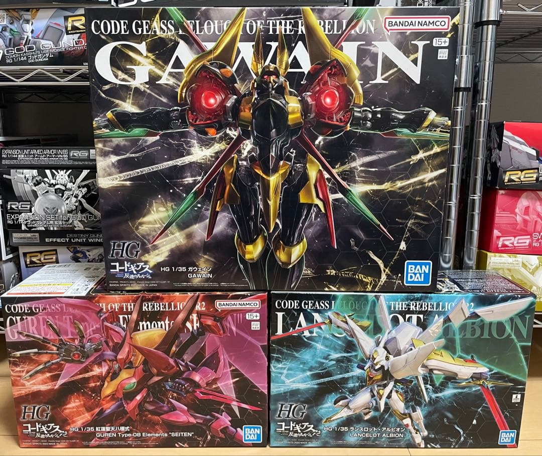 新品未開封　コードギアスプラモデルセット