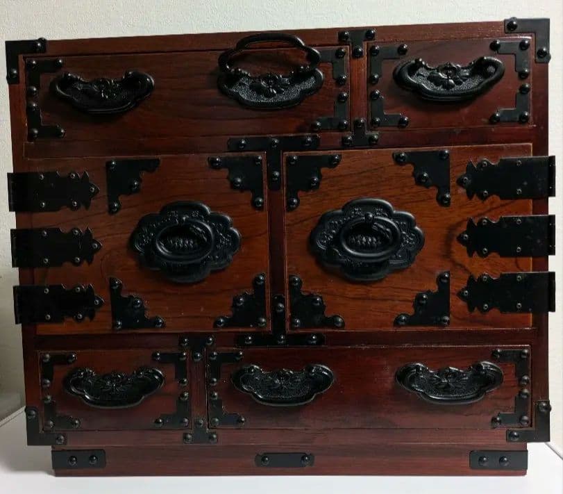 【美品】仙台箪笥 小引き出し アンティーク 希少 伝統 職人 昭和レトロ