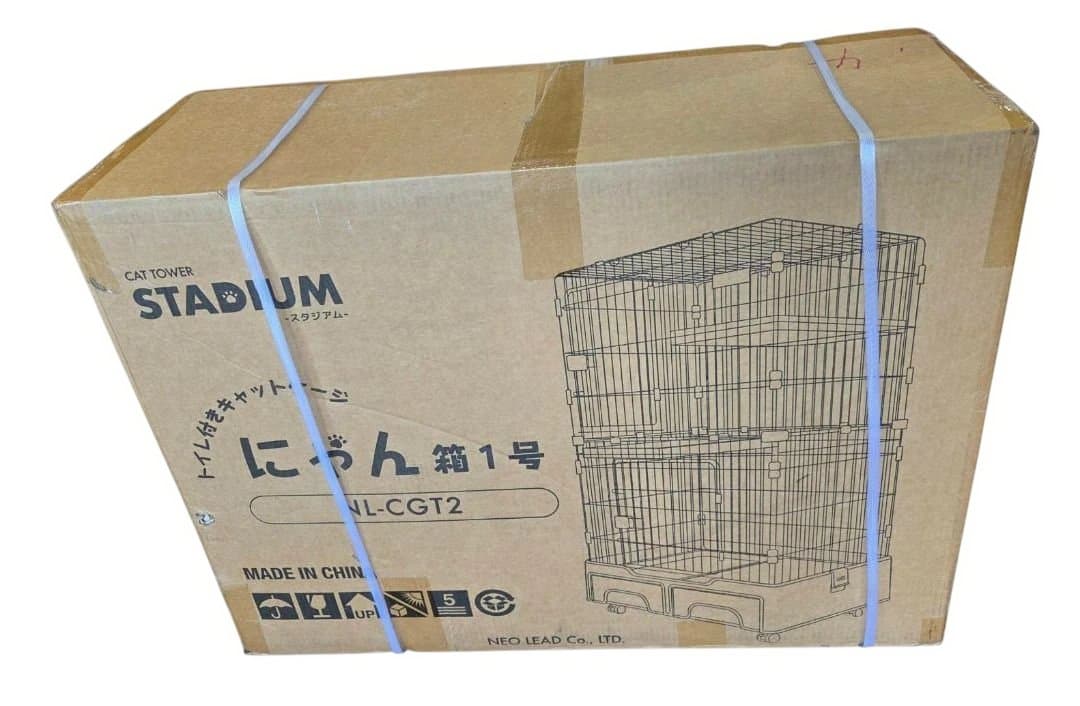トイレ付きキャットケージ にゃん箱1号 NL-CGT2 0106-011