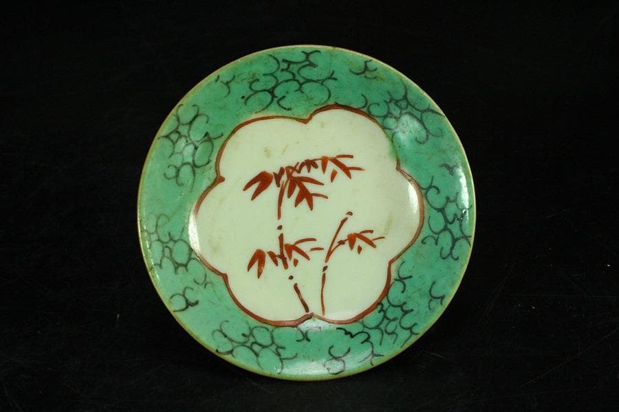 中国美術 色絵 十錦 皿 十件(K-LC764)