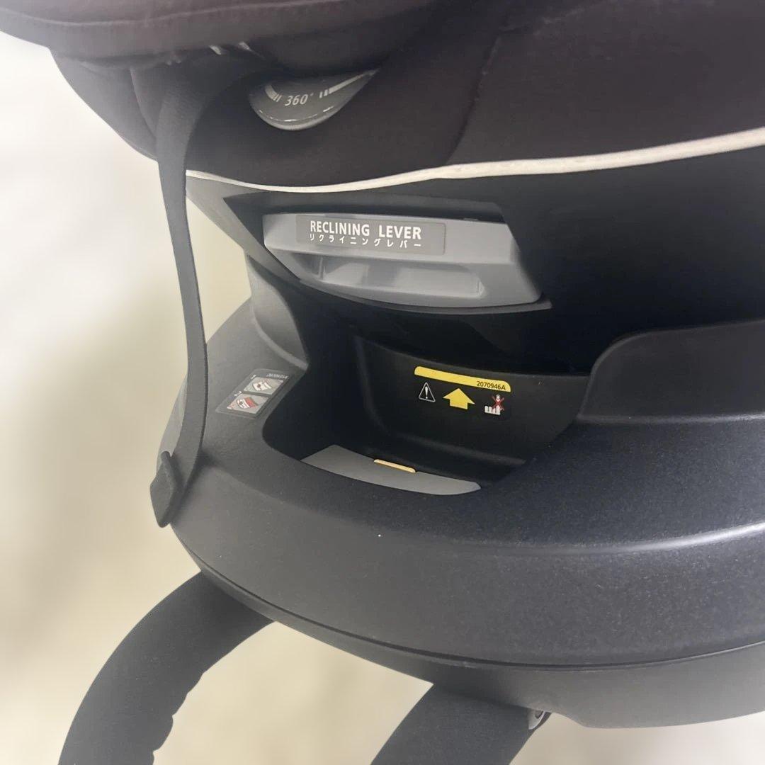 【美品】エールべべ　クルット4 oui isofix ブラウン　インナーパッド