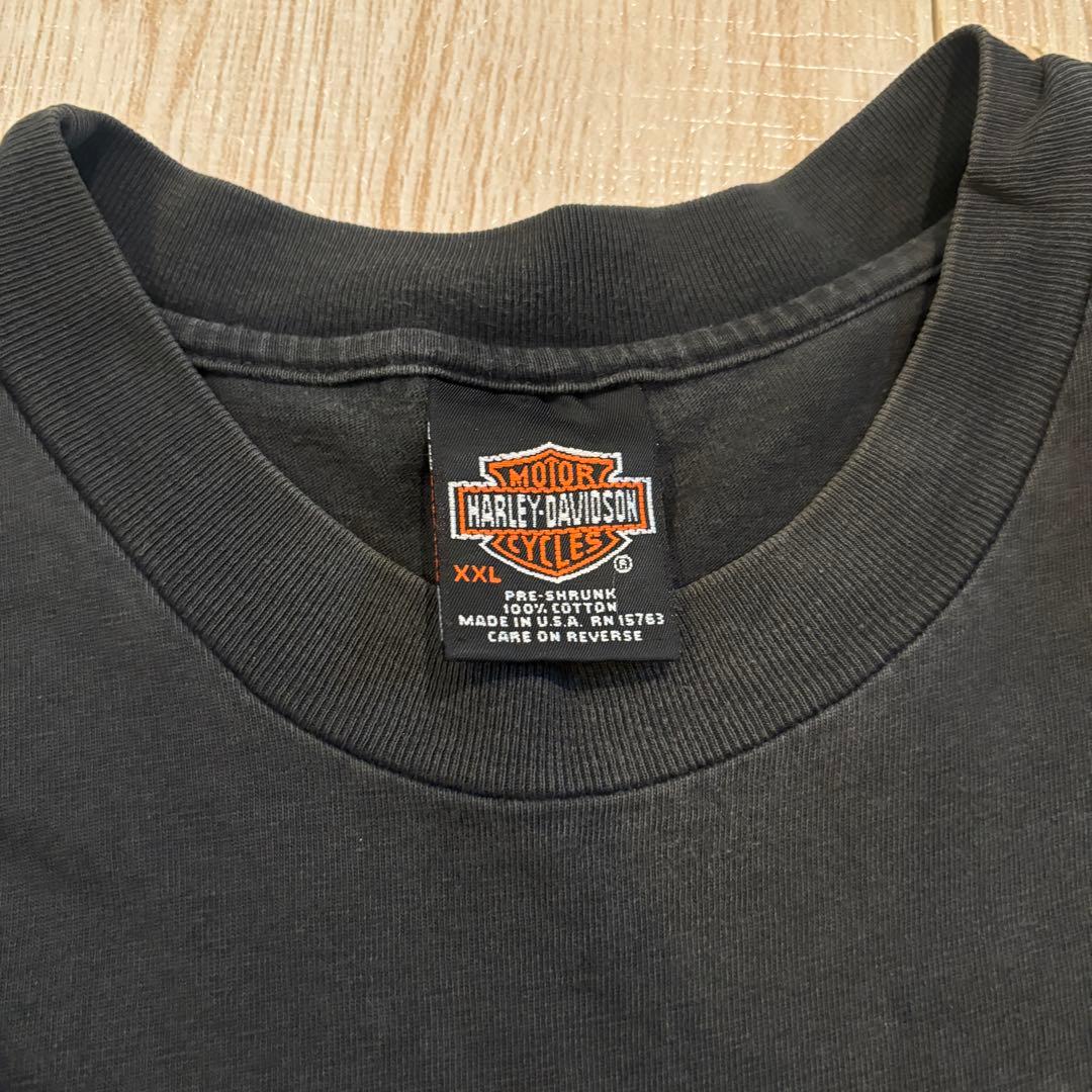 Harley Davidson red fire flamered Tシャツ