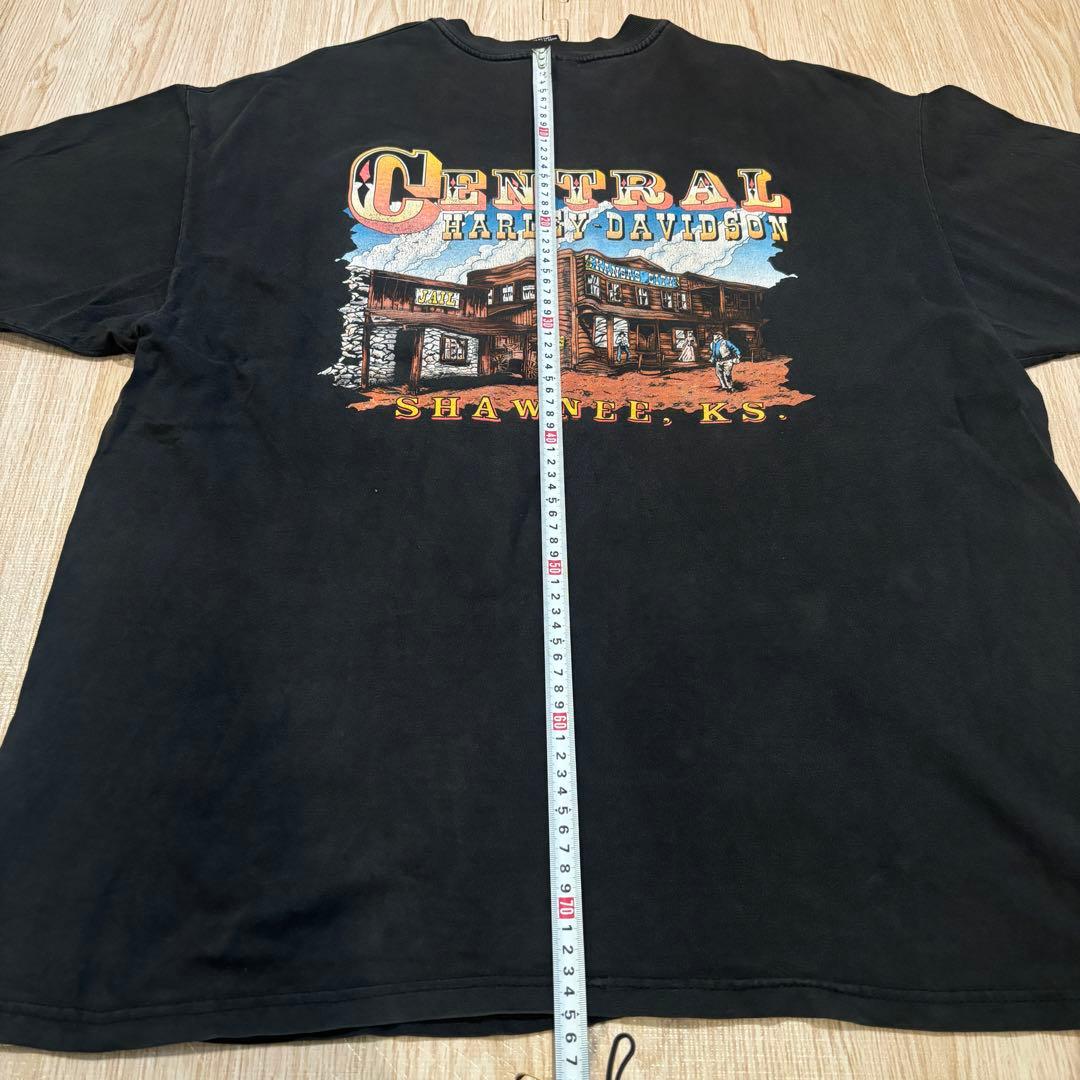 Harley Davidson red fire flamered Tシャツ