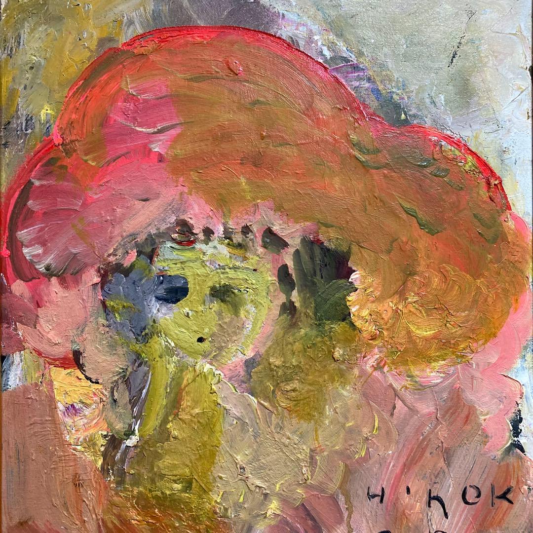 【真作保証】織田広喜「少女」油彩6号 直筆サイン 二科会 アンニュイ 絵画