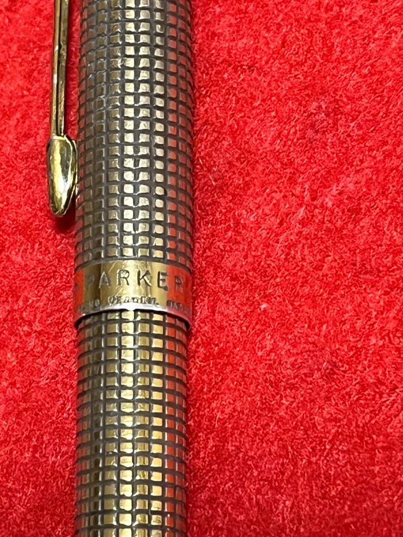 パーカー75ボールペン シズレ スターリングシルバー ❗️VERMEIL‼️貴重‼️