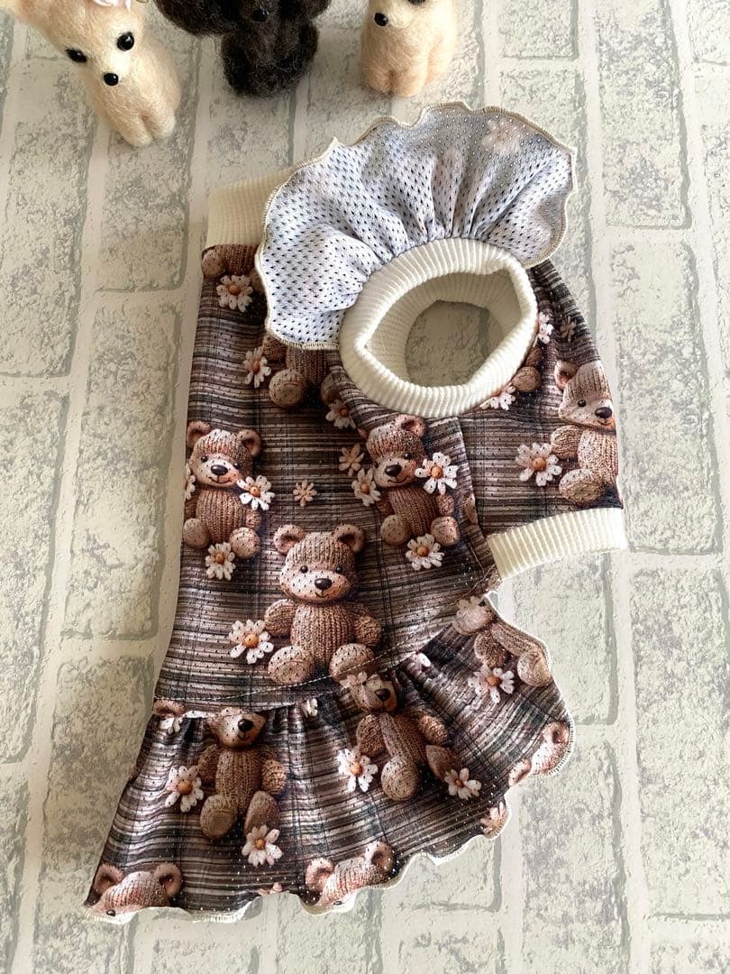 犬服 ワンピース(Ｓ) ꒡̈⃝Lily꒡̈⃝ハンドメイド