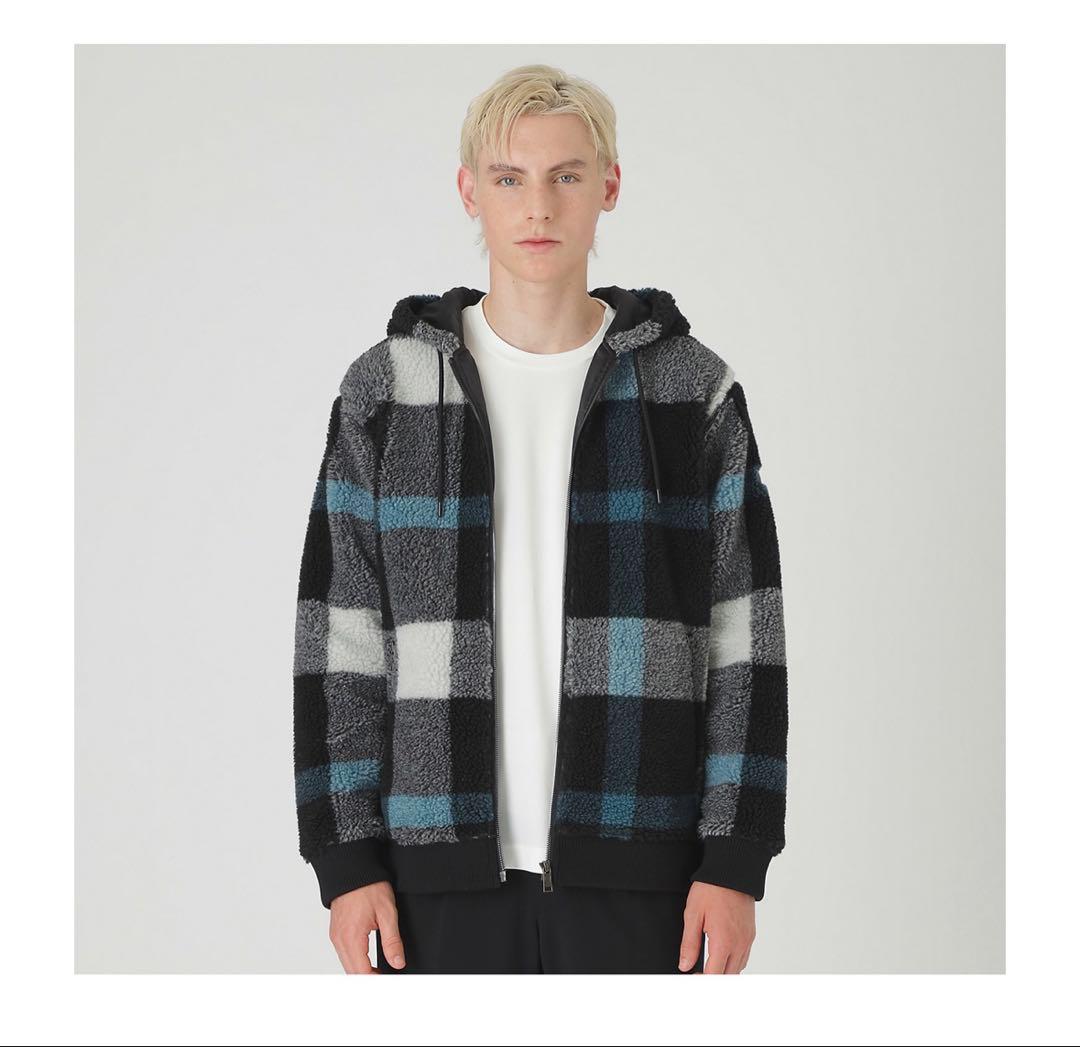 ブラックレーベル　クレストブリッヂ　チェックボアパーカー