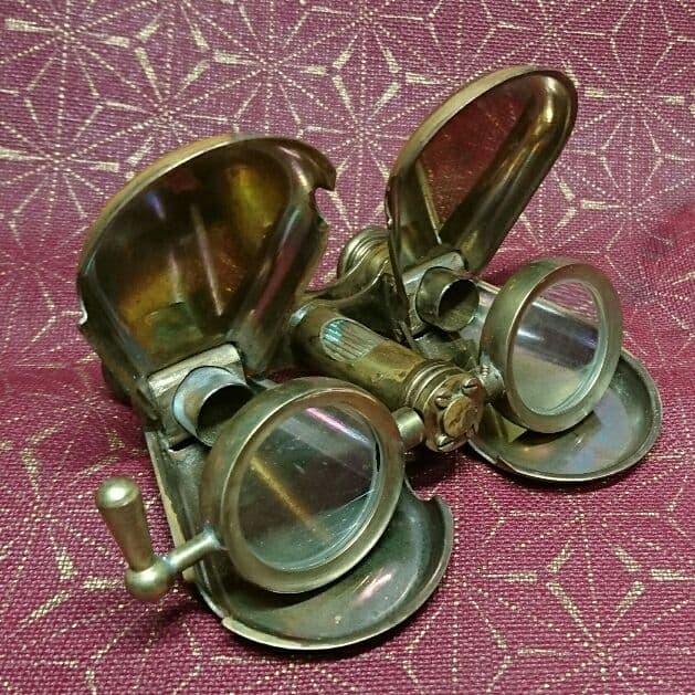 アンティーク 双眼鏡 折り畳み式