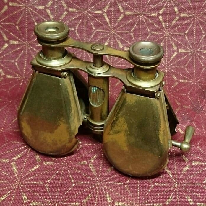 アンティーク 双眼鏡 折り畳み式