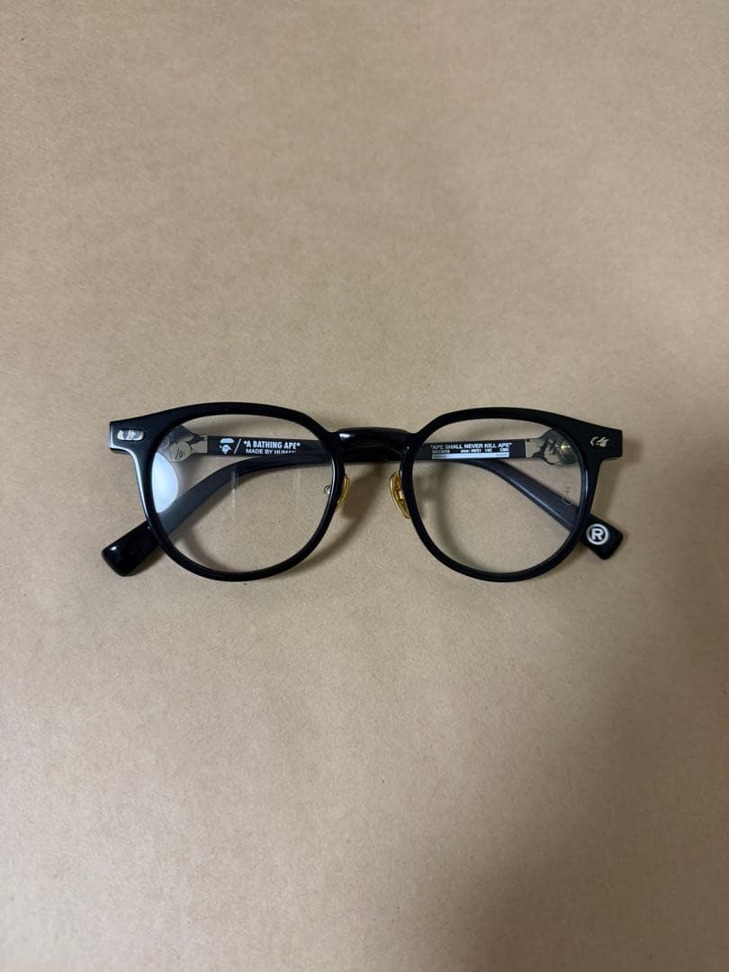 A BATHING APE ブラックフレーム メガネ