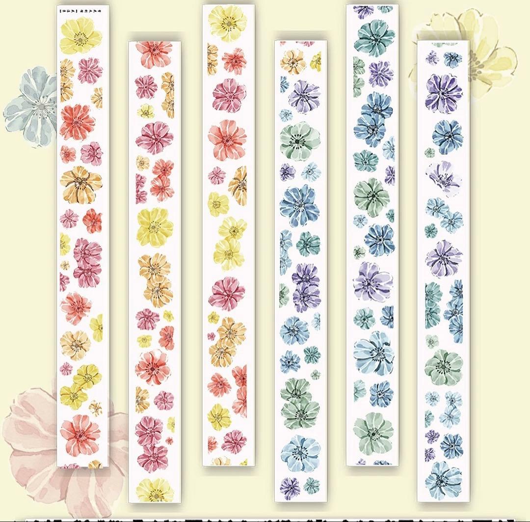 繁花文创《花漾集》海外マスキングテープ　マステ 【2658】