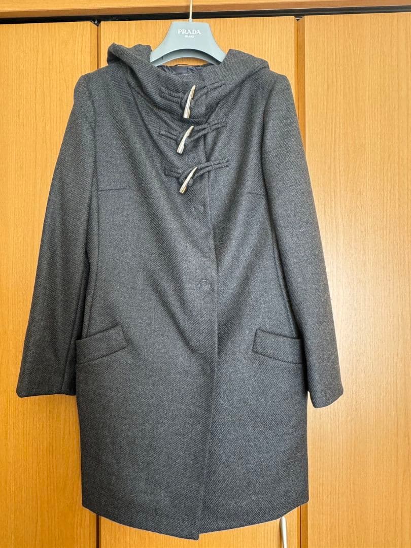 JIL SANDER フード付きコート グレー