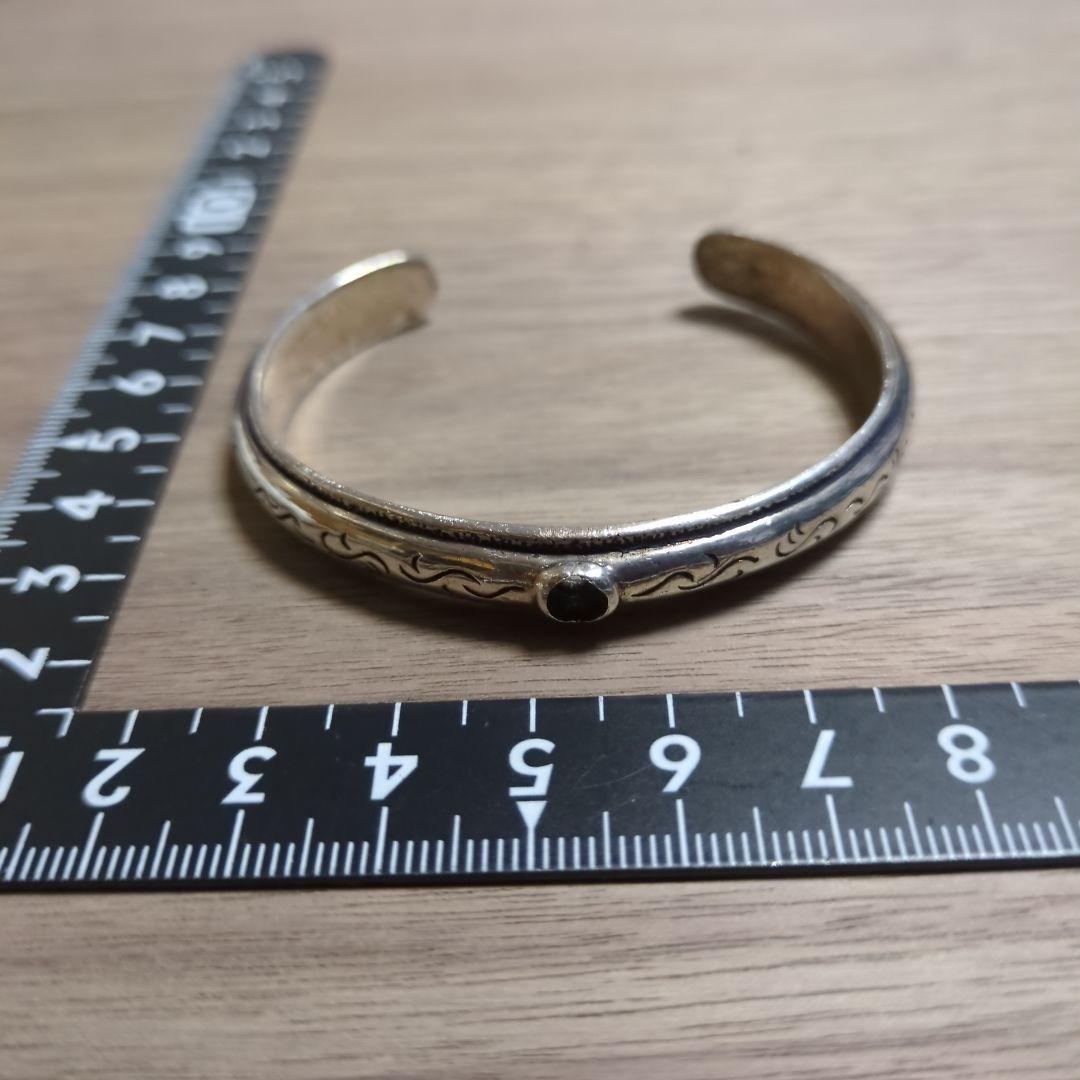 シルバー925 アラベスクデザイン シルバーバングル