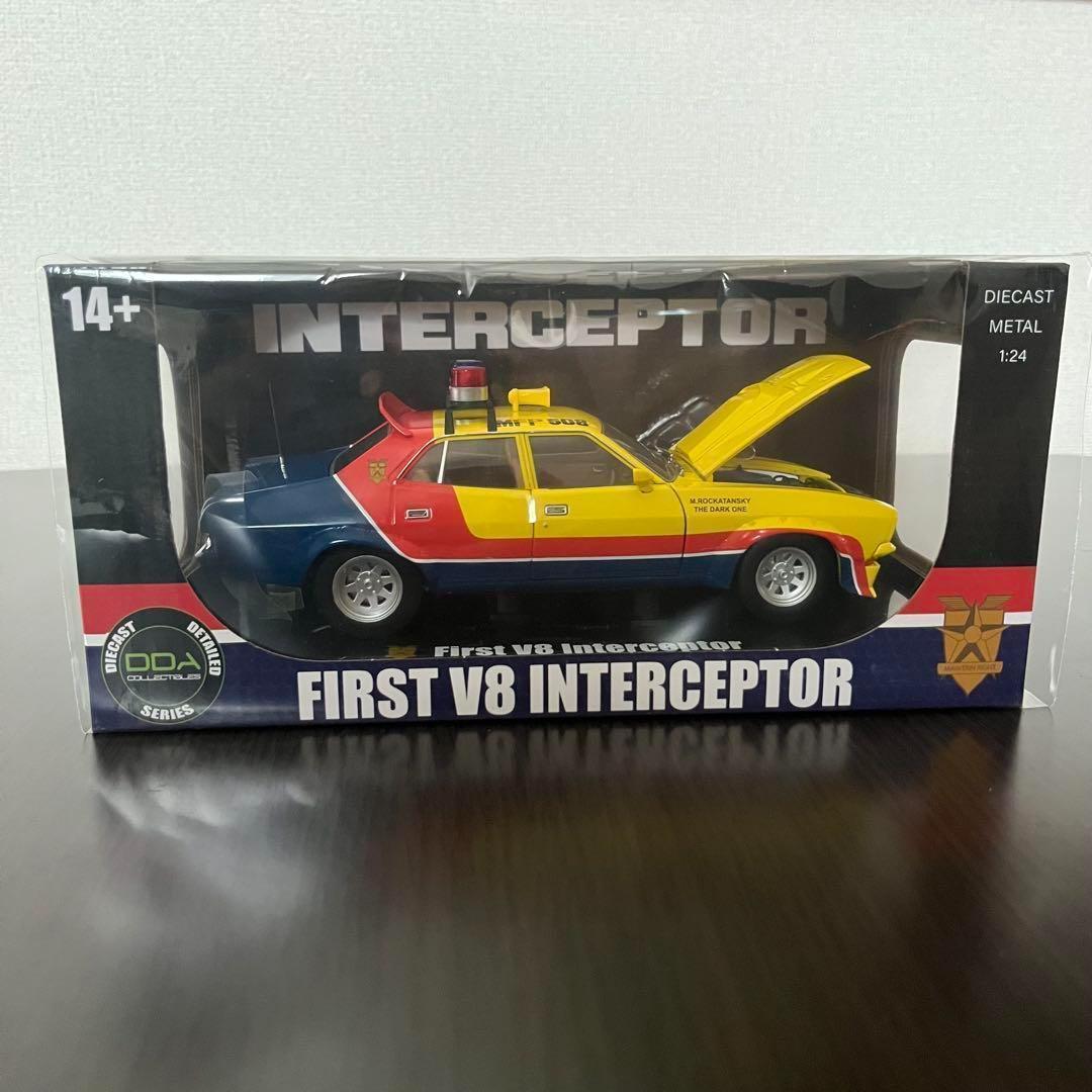 訳あり新品 マッドマックス 1/24 DDA イエローインターセプター ミニカー