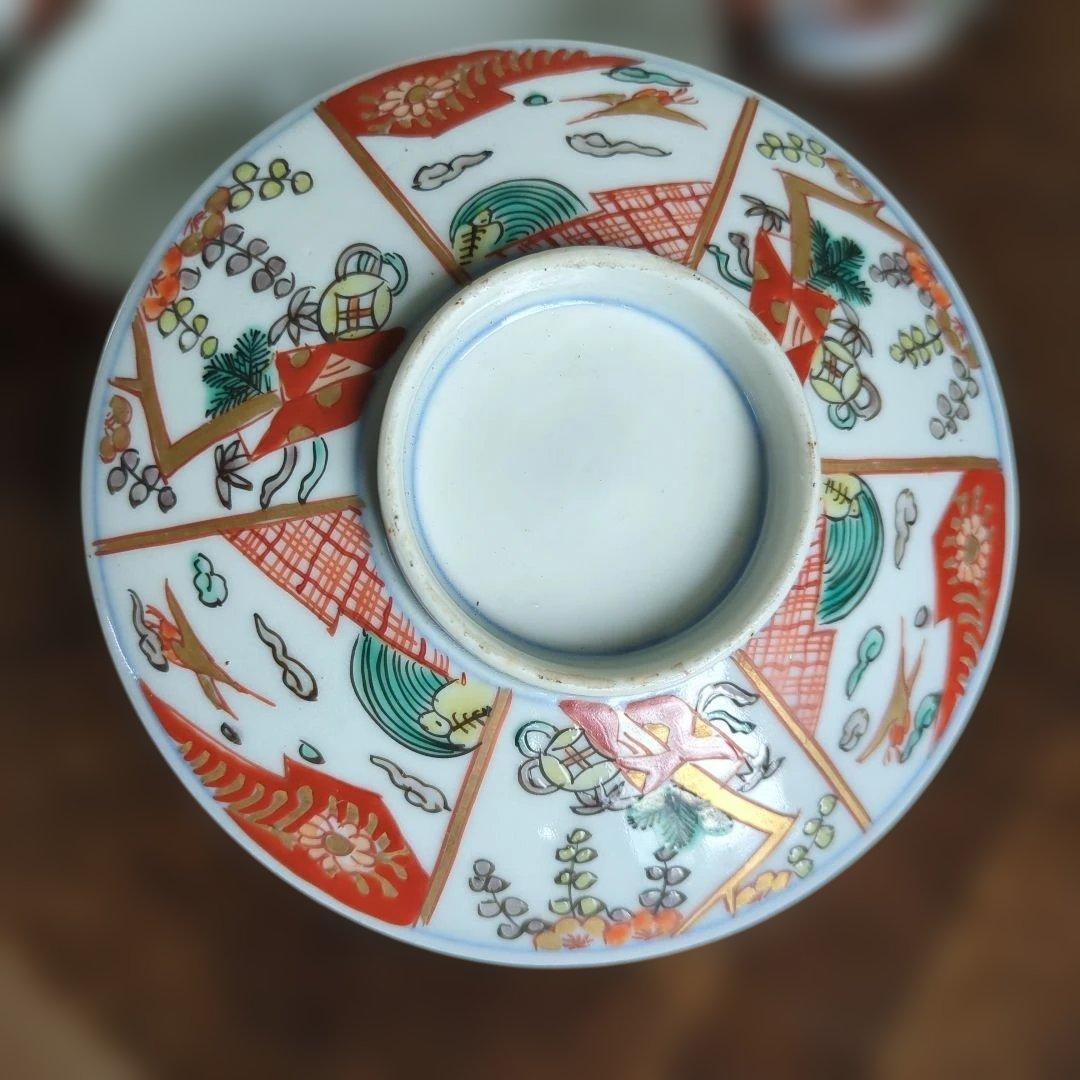 骨董 伊万里 古伊万里 蓋付茶碗 茶碗 煮物碗 お雑煮 蓋付 5つ〜