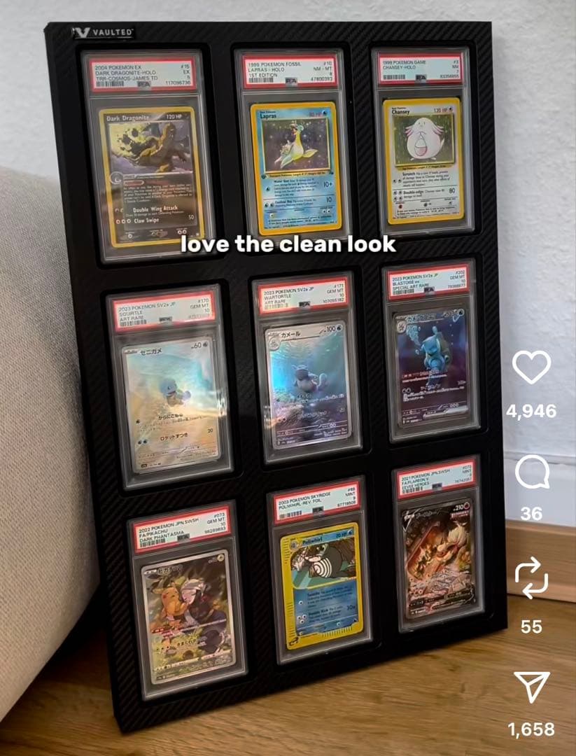 【値下げ】PSA CGC 専用カードディスプレイ　9連