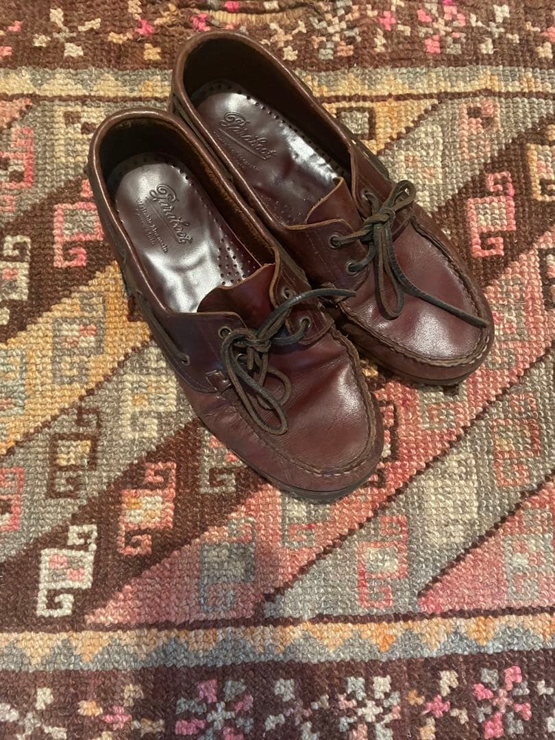 Paraboot / BARTH UK7.5 ブラウン デッキシューズ