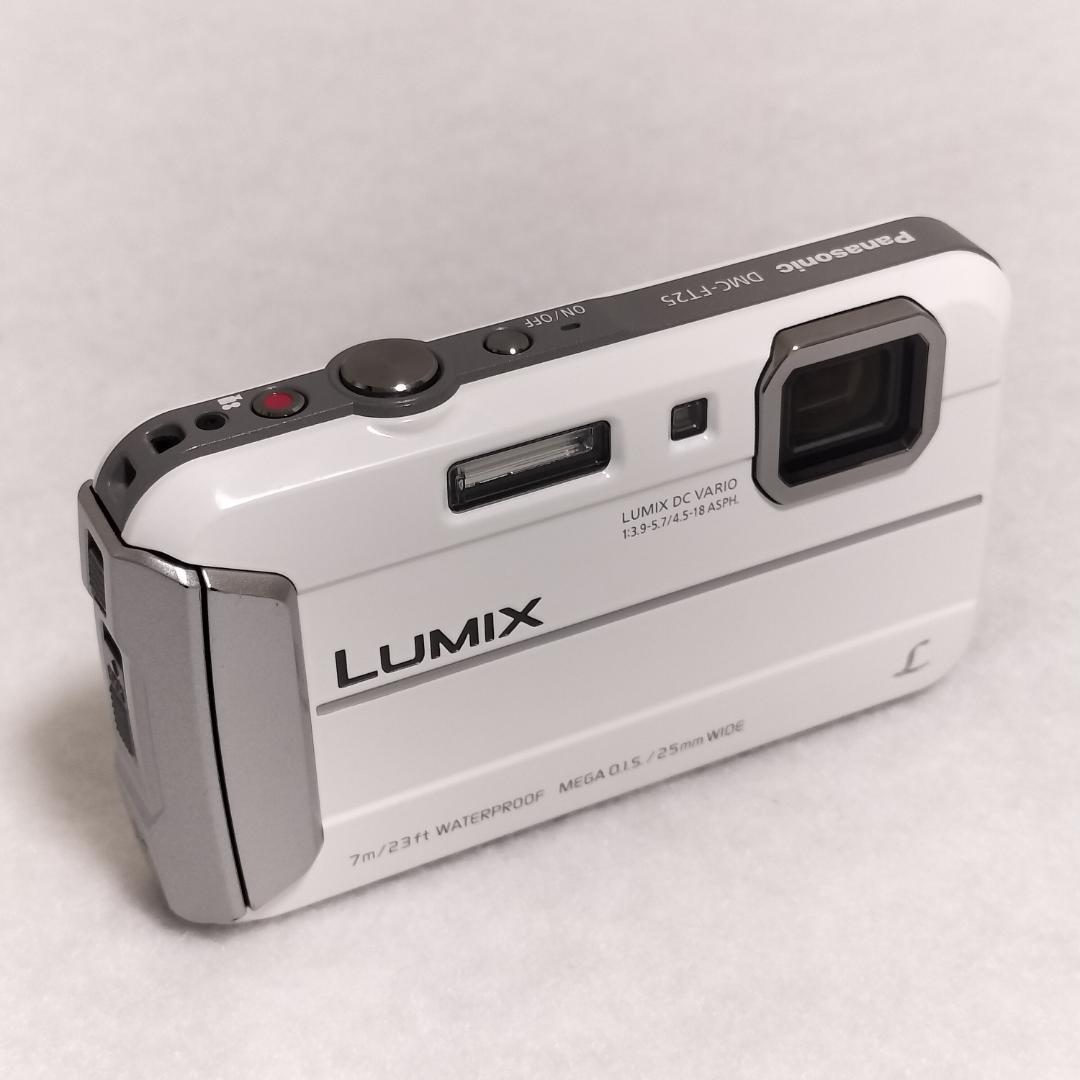 【美品】Panasonic Lumix DMC-FT25 ホワイト 防水デジカメ