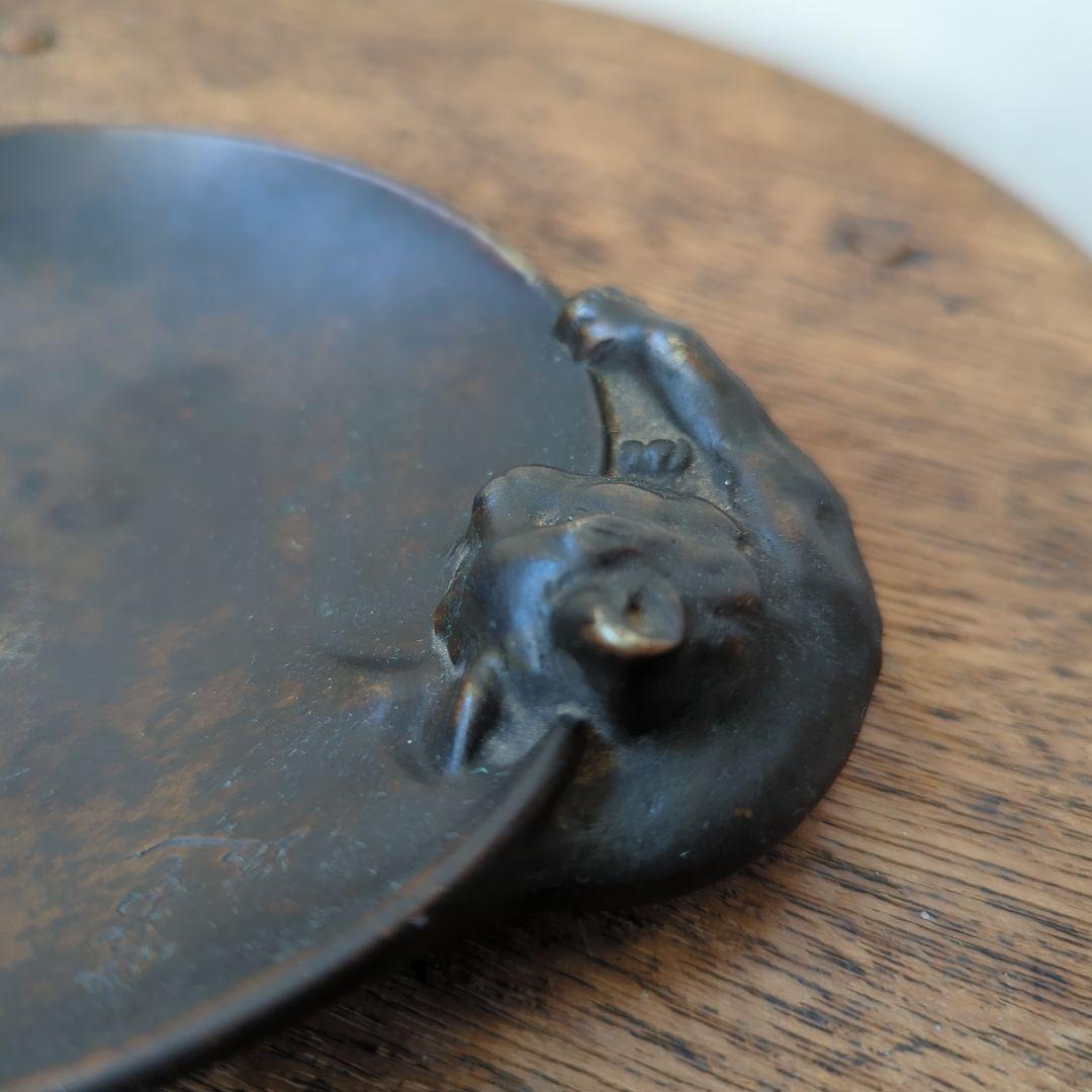 【民藝】【民芸】香炉 【猫】【蝶】