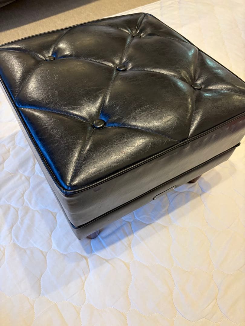 カリモク60 オットマン スタンダード ブラック スツール Kチェア