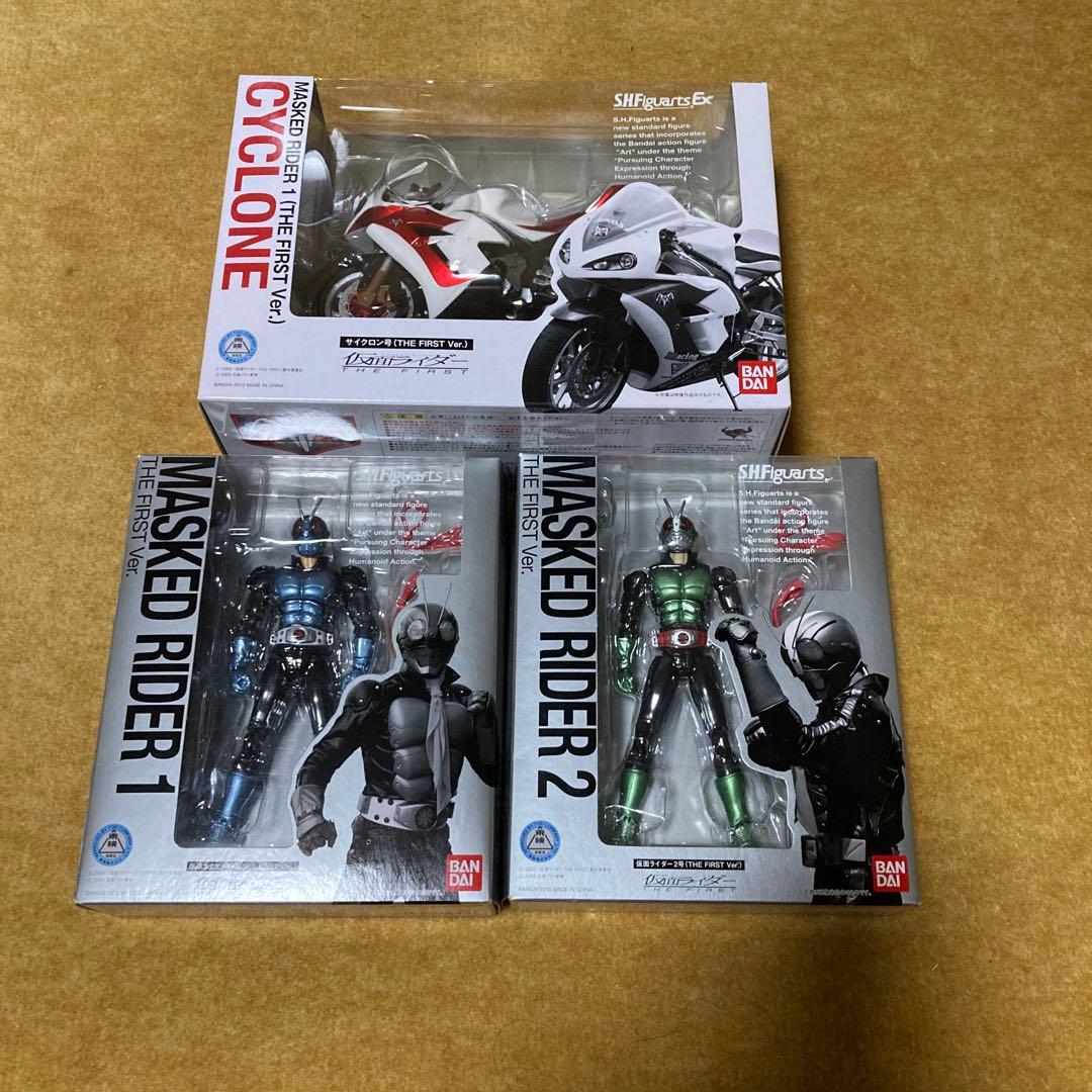 仮面ライダーTHE FIRST １号 ２号 サイクロン号　Ｓ.Ｈ.フィギュアーツ